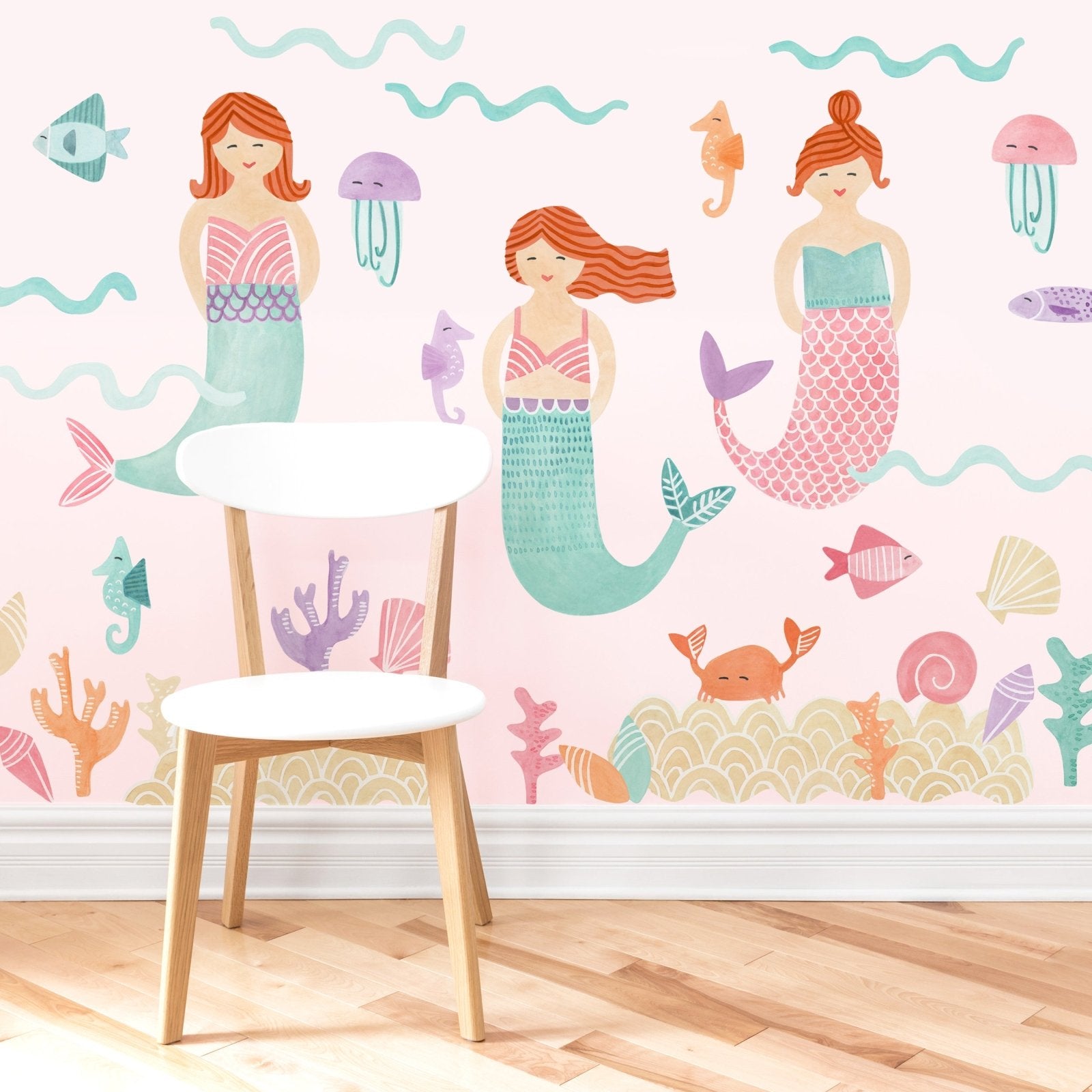 32 Blatt Make Your Mermaid Aufkleber-Set - DIY Meerjungfrauen-Spiel Für Kindergeburtstage & Bastelspaß