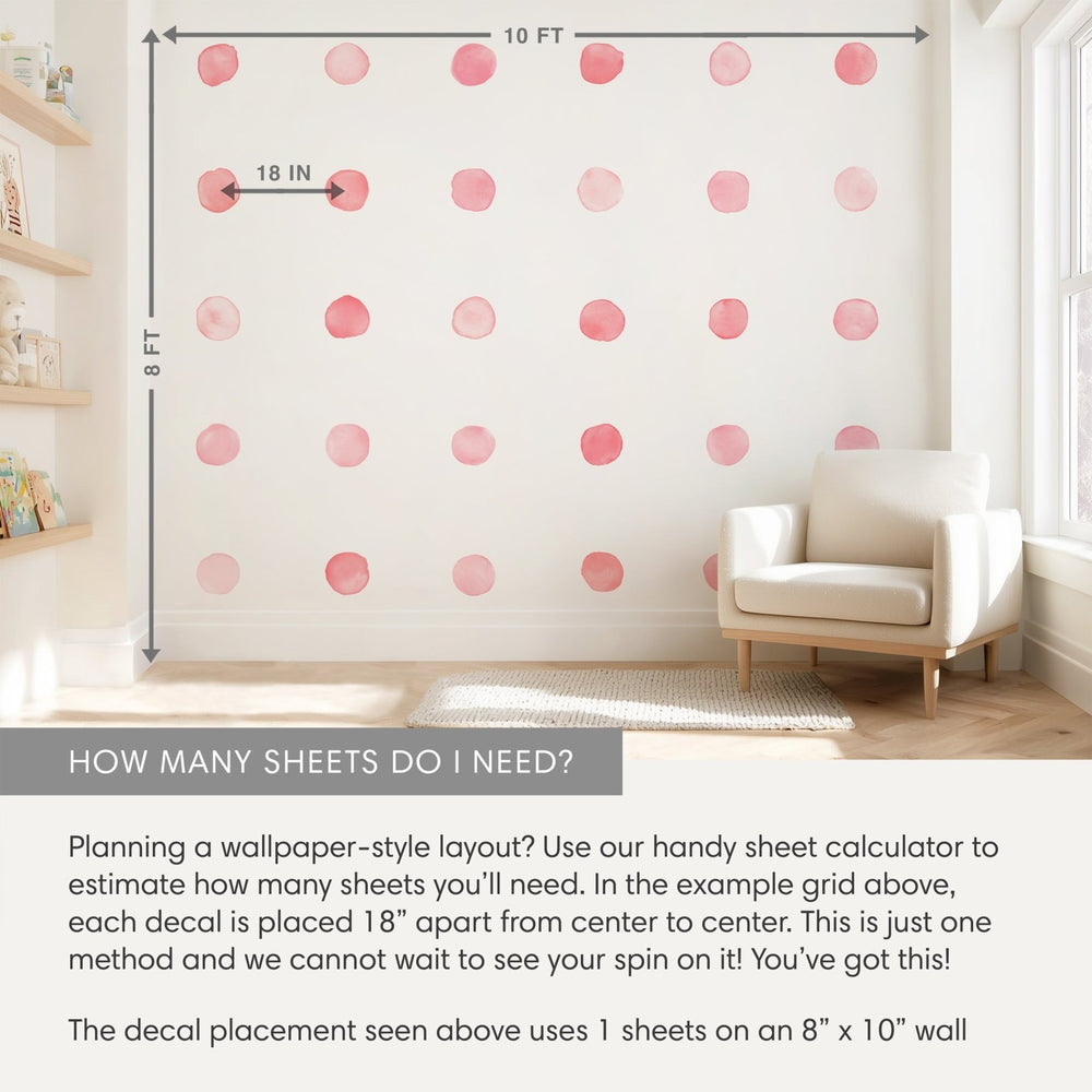 
                  
                    Watercolor Dots • Choose - a - Color • Large • Peel - and - Stick Wall Decals 5
                  
                