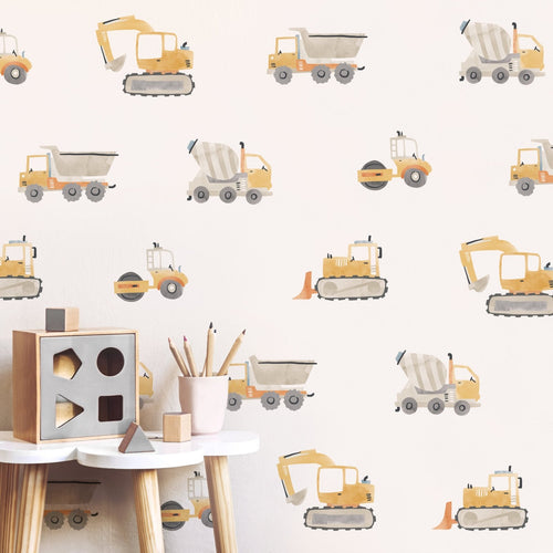 Construction Trucks • Peel - and - Stick Wall Decals 1