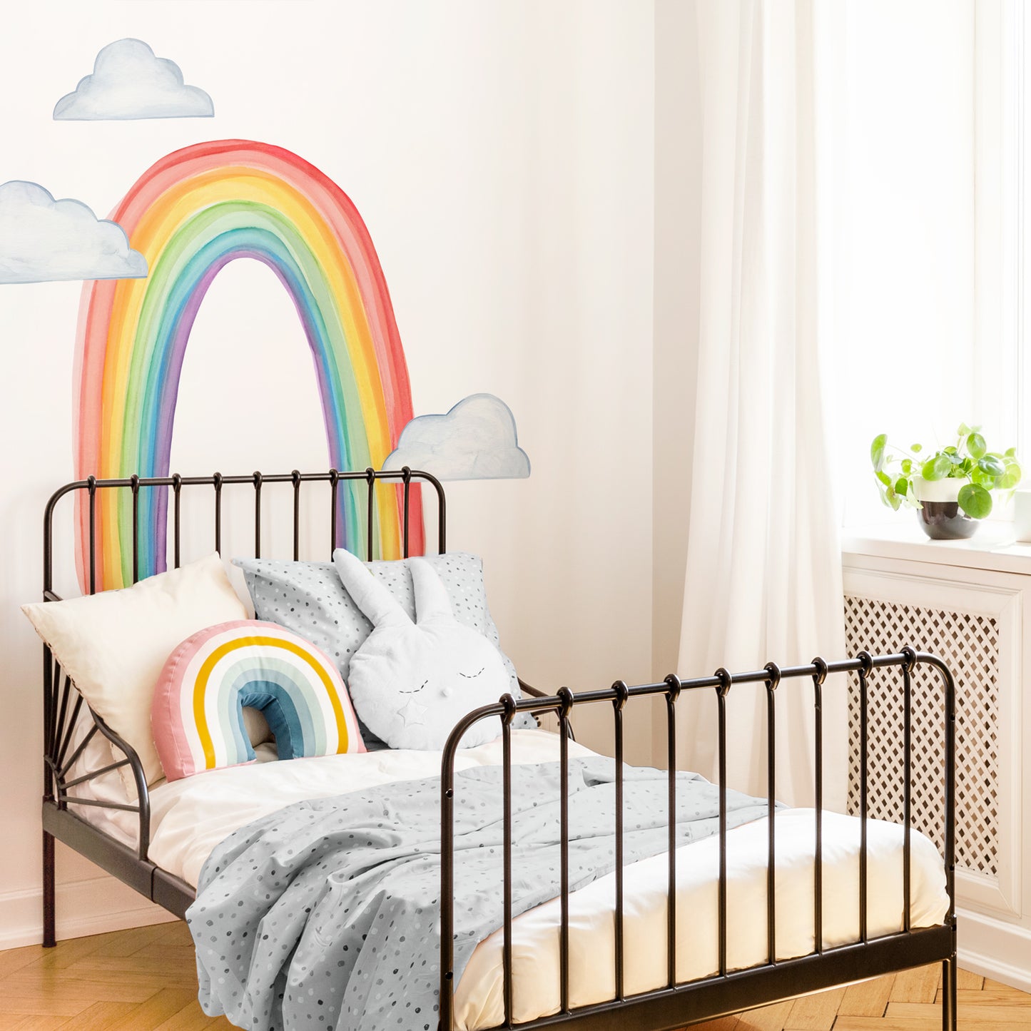 Watercolor Rainbow • Medium • Peel-and-Stick Wall Decals