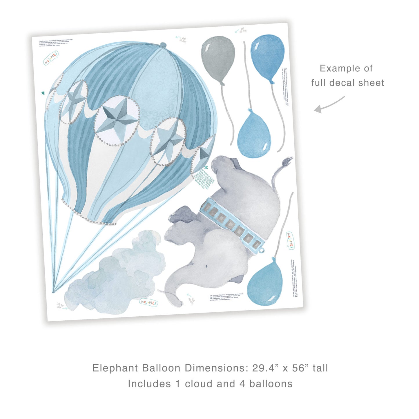 Balloon Elephant • Blue