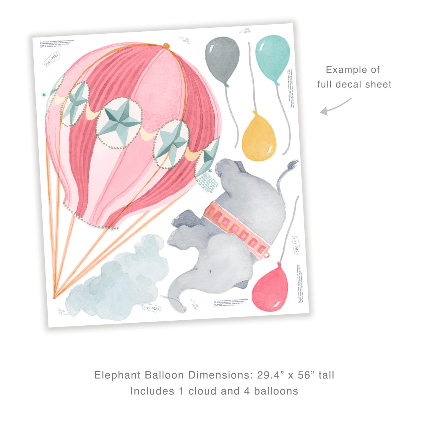 Balloon Elephant • Pink