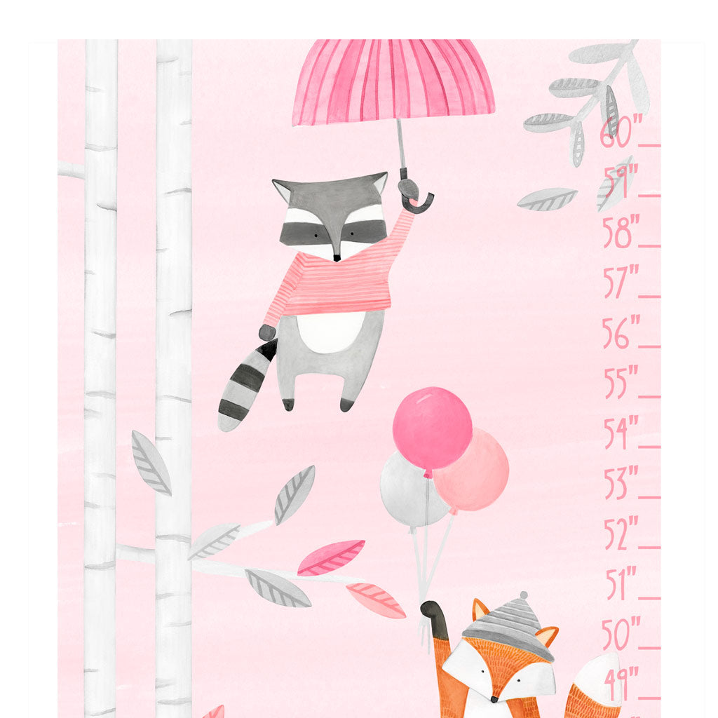 Woodland Growth Chart • Pink