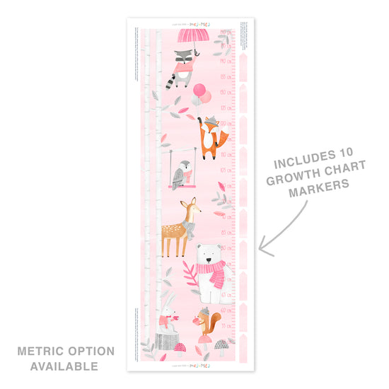 Woodland Growth Chart • Pink