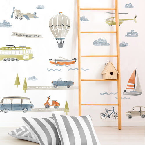 Away We Go Kit • Small • Peel - and - Stick Wall Decals 1