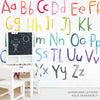 Watercolor Alphabet Lowercase • Rainbow • Peel-and-Stick Wall Decals