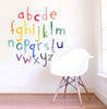 Watercolor Alphabet Lowercase • Rainbow • Peel-and-Stick Wall Decals
