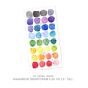 Watercolor Dots • Rainbow • Small • Peel-and-Stick Wall Decals
