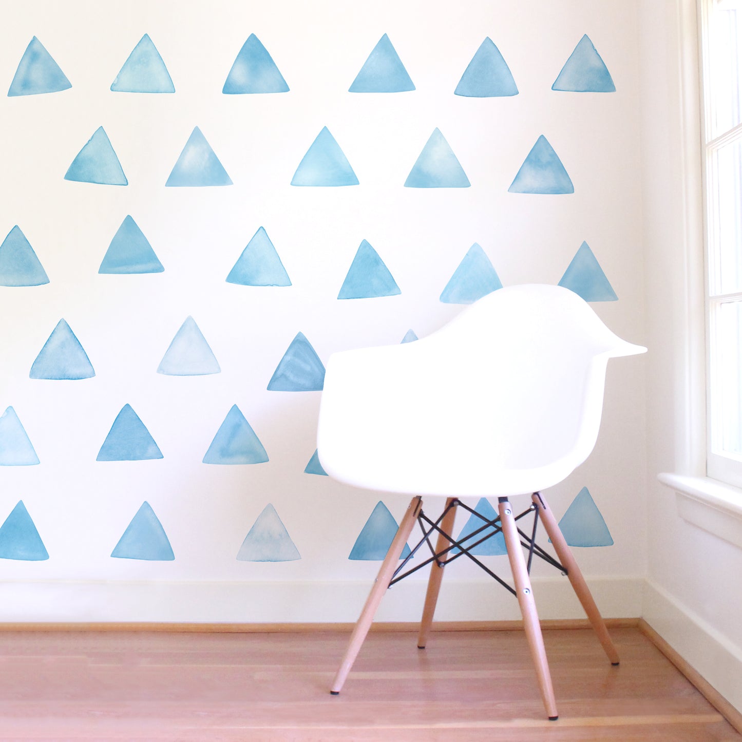 Large Watercolor Triangles