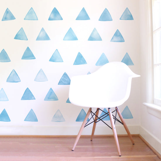 Large Watercolor Triangles