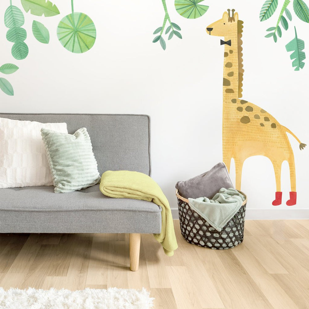 Modern Jungle Giraffe Kit • Peel - and - Stick Wall Decals 1