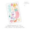 Cora the Mermaid • Peel-and-Stick Wall Decals