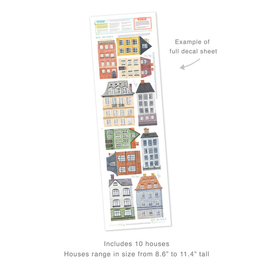 Village Kit • Small • Peel-and-Stick Wall Decals