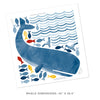Westcott The Whale • Peel-and-Stick Wall Decals