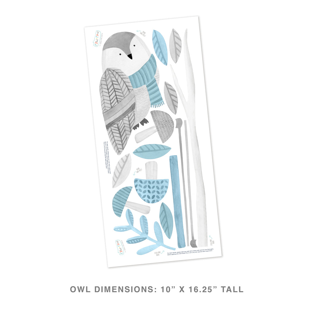 Watchful Owl • Blue