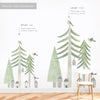 Pine Forest Kit • Small • Peel-and-Stick Wall Decals