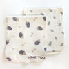 Hedgehog Burp Cloth Set