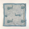 Whale Security Blanket • Blue