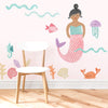 Cora the Mermaid • Peel-and-Stick Wall Decals