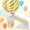 Elephant in Basket • Neutral • Small • Peel-and-Stick Wall Decals