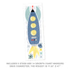 Rocket Growth Chart • Personalized • Peel-and-Stick Wall Decals
