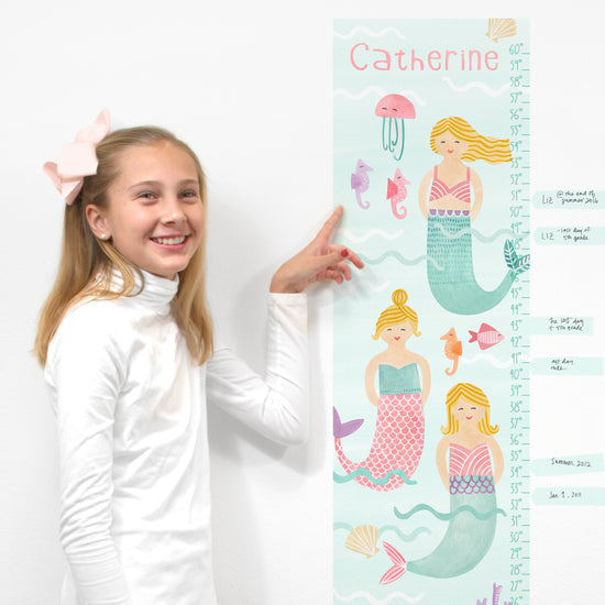 Mermaid Growth Chart • Personalized