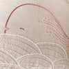Embroidered Whale Pillow • Pink