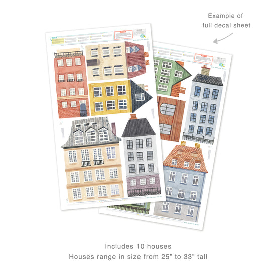 Village Kit • Large • Peel-and-Stick Wall Decals