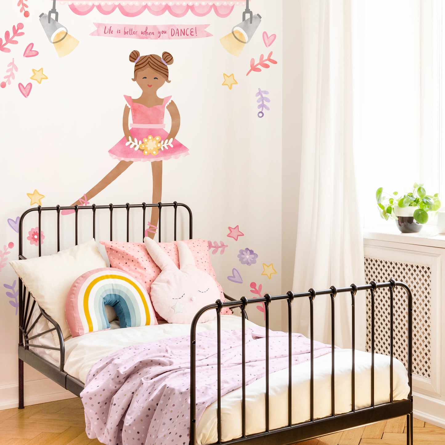 Chloe the Ballerina Kit • Peel-and-Stick Wall Decals