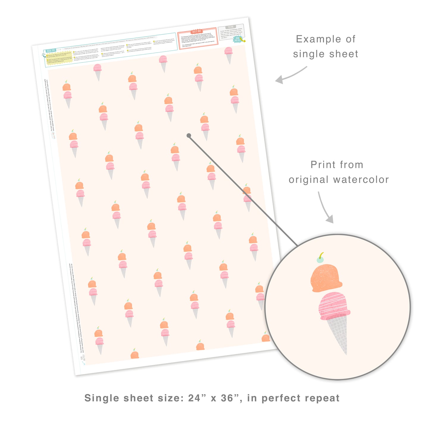 Ice Cream Cones • Peach