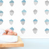 Acorns • Blue • Peel-and-Stick Wall Decals
