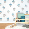 Acorns • Blue • Peel-and-Stick Wall Decals