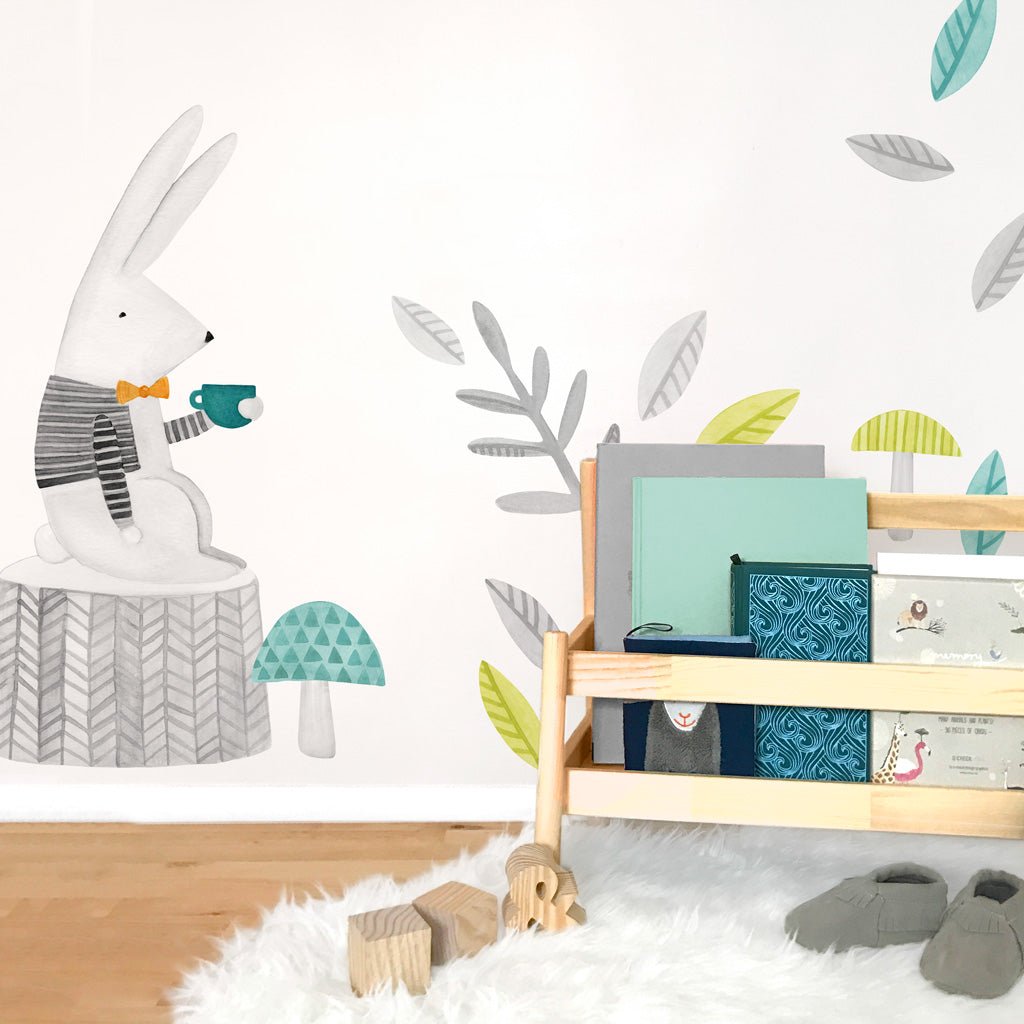 Neutral Rabbit Stuff For Rabbits Thoughtful Rabbit Kit • Neutral • Peel - and - Stick Wall Decals 2