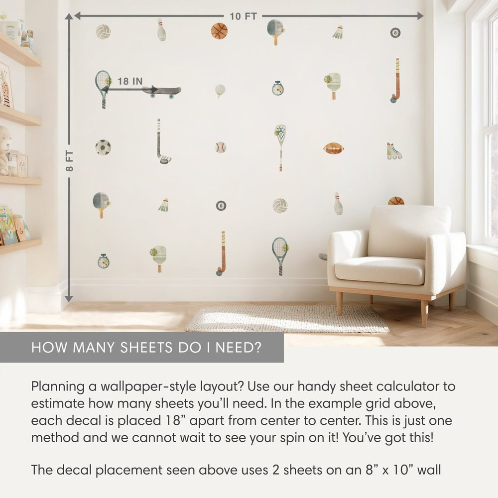 
                  
                    Sports Fan Kit • Small • Peel - and - Stick Wall Decals 8
                  
                