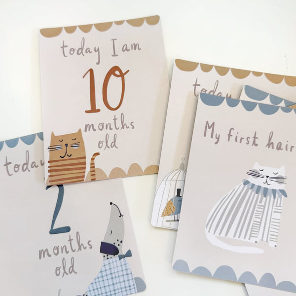 Animal Friends Milestone Cards 1