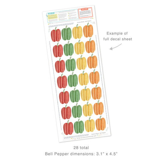 Bell Peppers • Peel-and-Stick Wall Decals