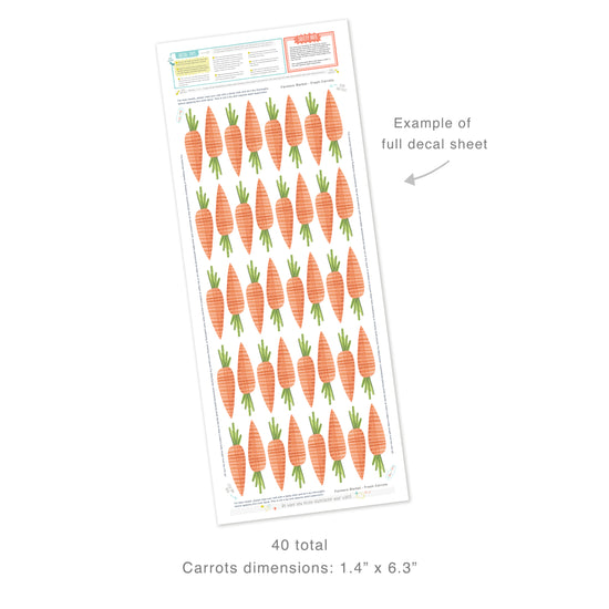 Load image into Gallery viewer, Fresh Carrots • Peel-and-Stick Wall Decals

