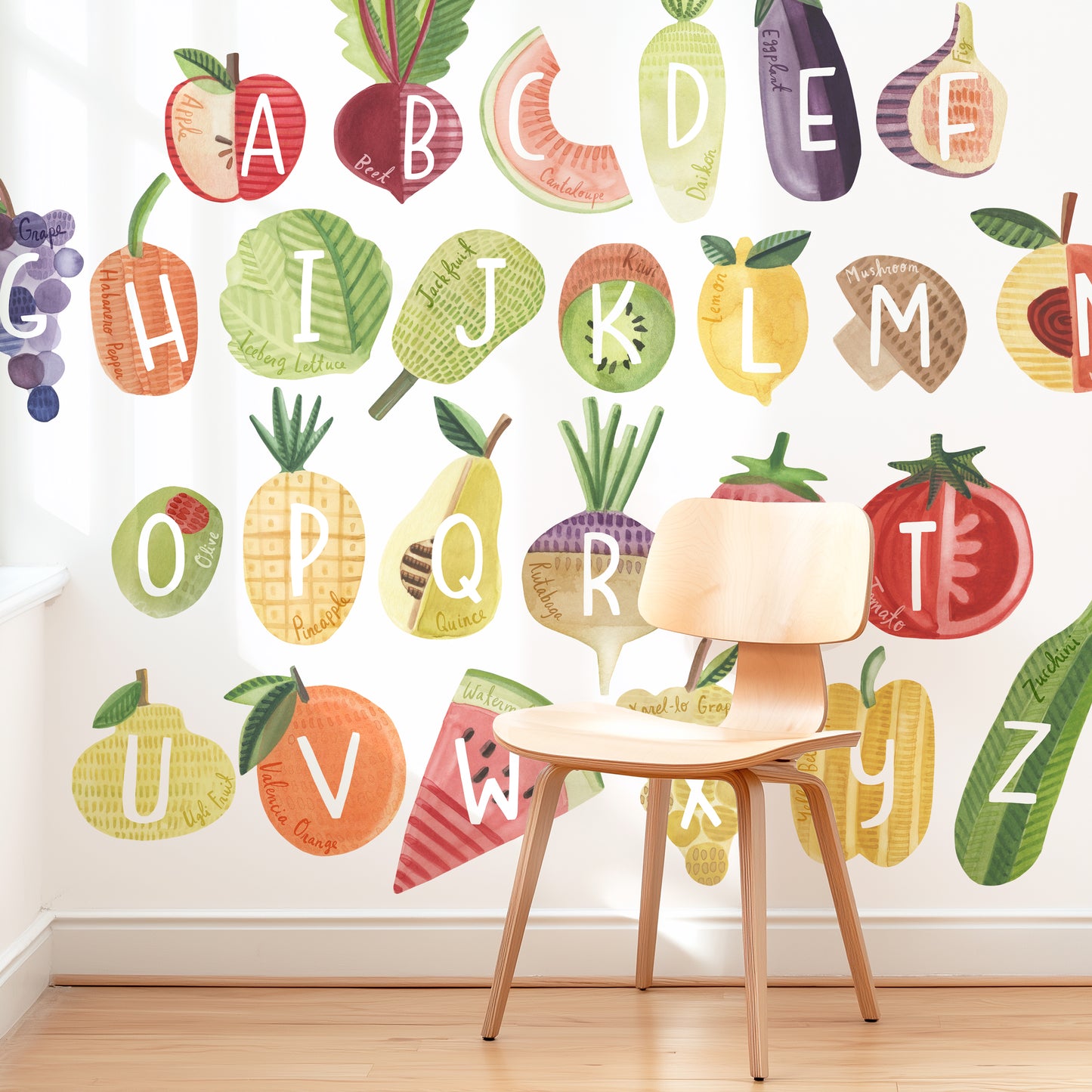 Farm Fresh Alphabet • Large • Peel-and-Stick Wall Decals