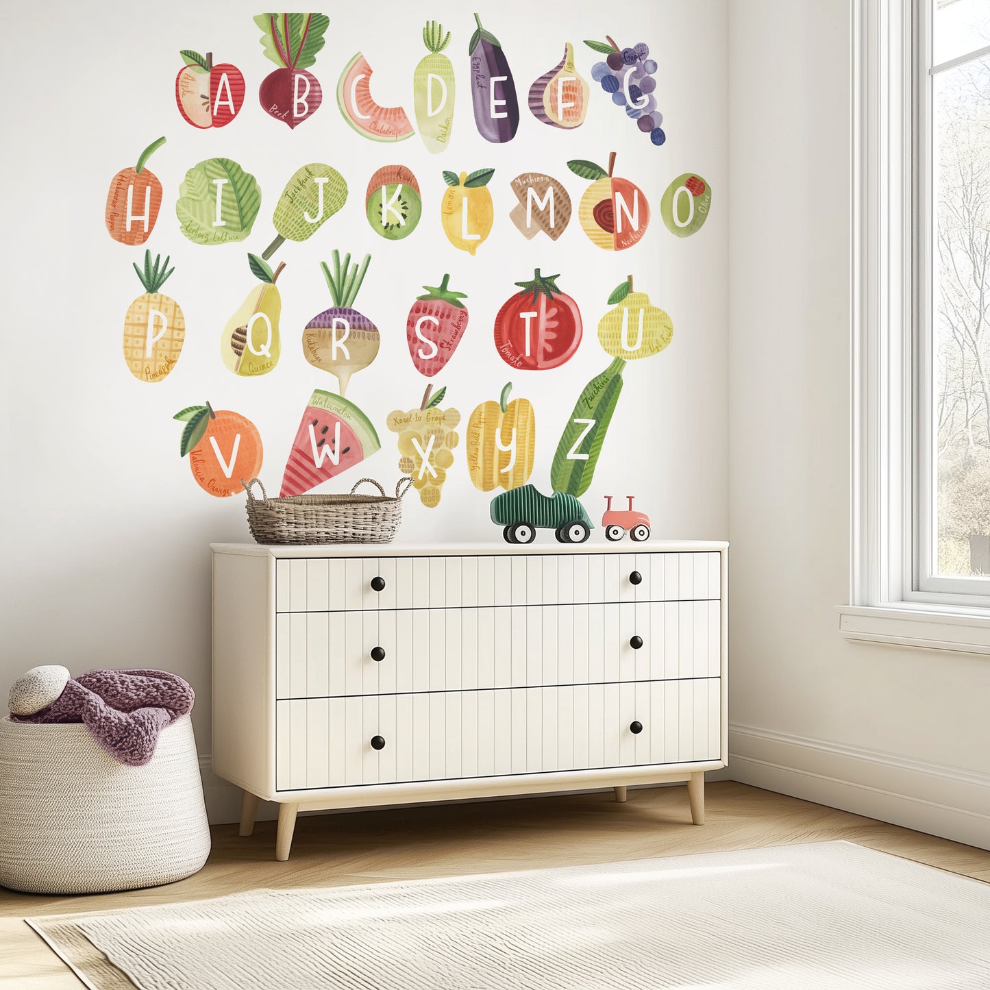 Farm Fresh Alphabet • Large • Peel-and-Stick Wall Decals