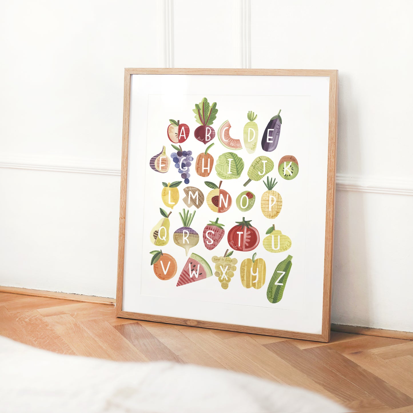 Farm Fresh Alphabet • Paper Print