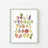 Farm Fresh Alphabet • Paper Print