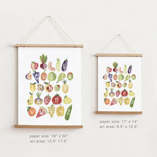 Farm Fresh Alphabet • Paper Print