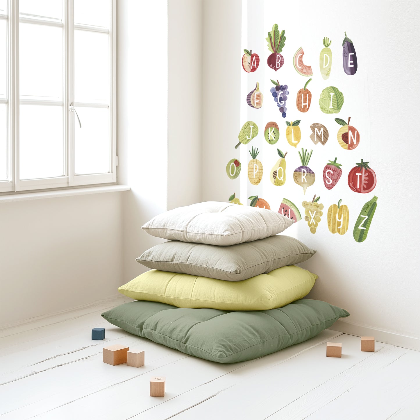 Farm Fresh Alphabet • Small • Peel-and-Stick Wall Decals
