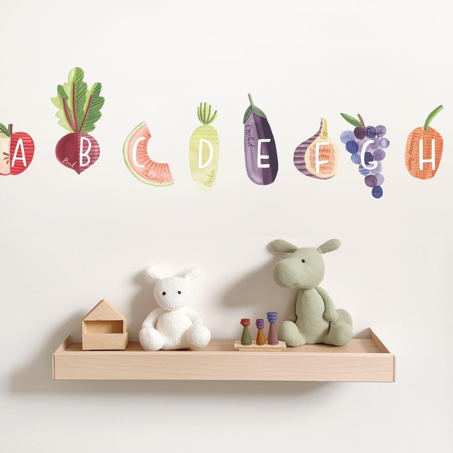 Farm Fresh Alphabet • Small • Peel-and-Stick Wall Decals