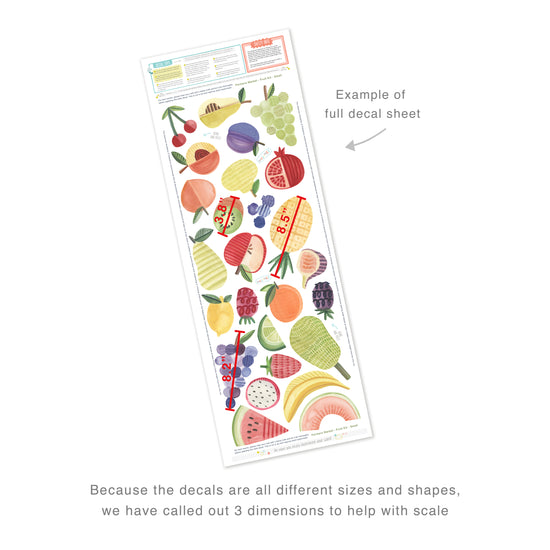 Fruit Kit • Small • Peel-and-Stick Wall Decals