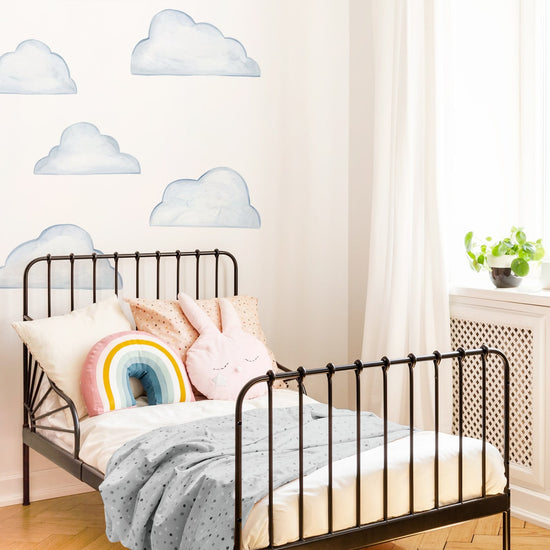 Watercolor Clouds Stylized • Large • Peel-and-Stick Wall Decals