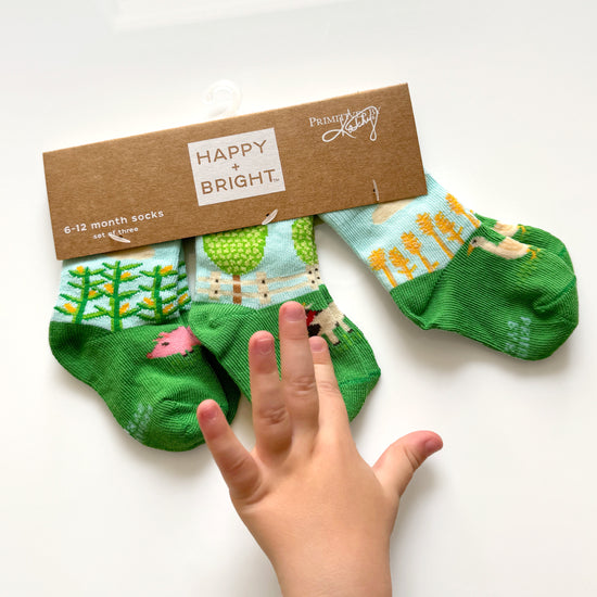 Modern Farm Baby Sock Set