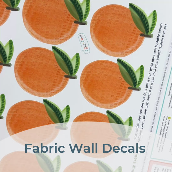 Load and play video in Gallery viewer, Valencia Oranges • Peel-and-Stick Wall Decals
