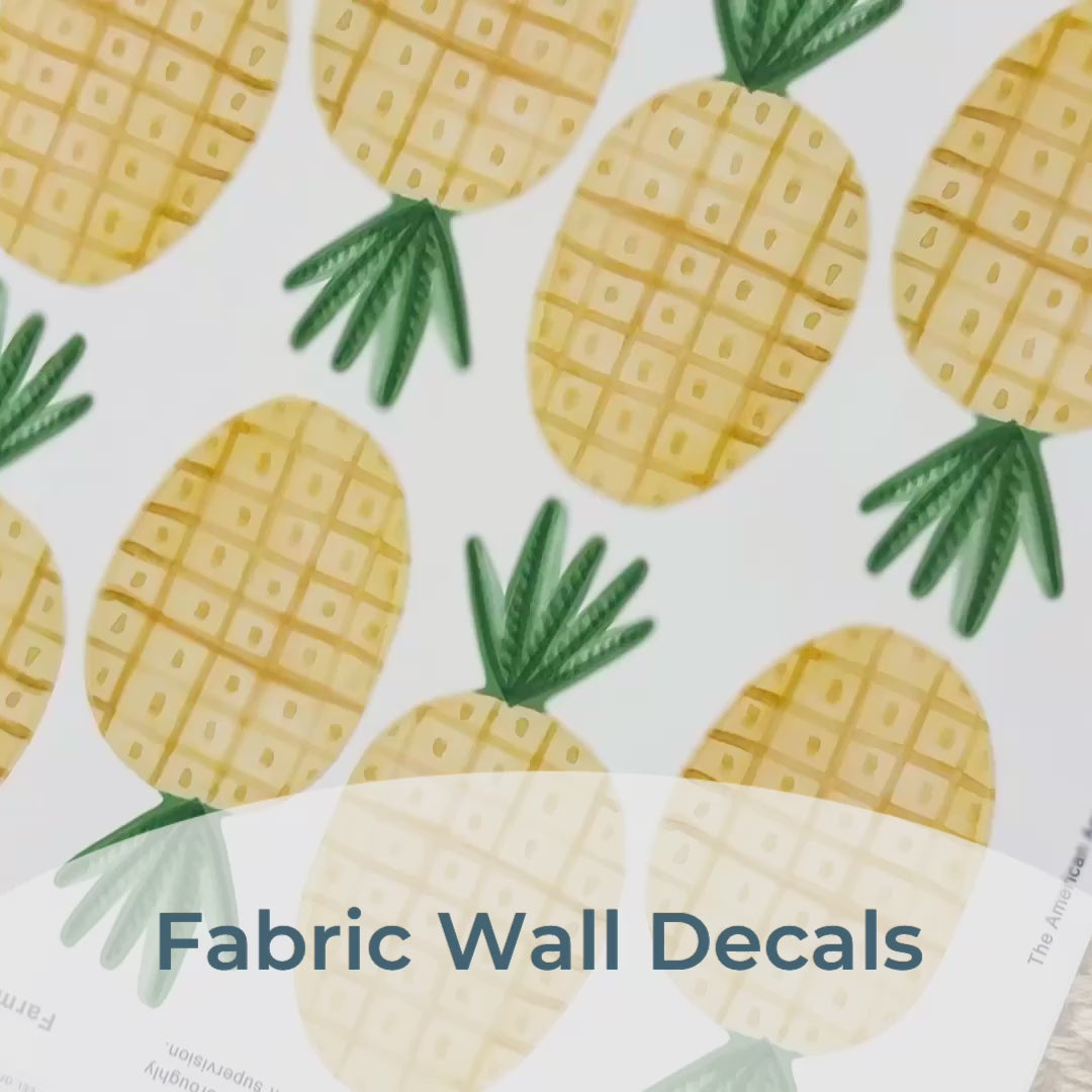 Load and play video in Gallery viewer, Pineapples • Peel-and-Stick Wall Decals
