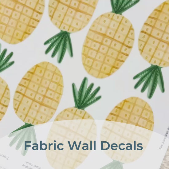Load and play video in Gallery viewer, Pineapples • Peel-and-Stick Wall Decals
